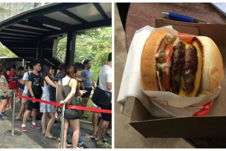 In-N-Out burger worth queuing up for? Some early birds were there at 7.30am today