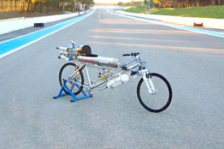 WATCH: Rocket bicycle races against Ferrari and wins!