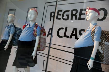 What?! Pregnant schoolgirl mannequins shock mall shoppers in Venezuela