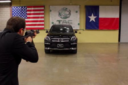 WATCH: Employee fires AK-47 at vehicle with CEO inside in safety test