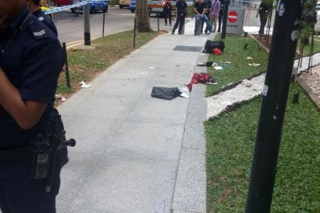 Raffles Place drama: Two injured in attack this afternoon