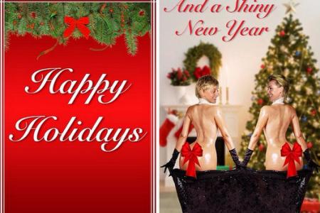 WATCH: Are Ellen and Portia trying to break the Internet with their Kim Kardashian-inspired Christmas card? 