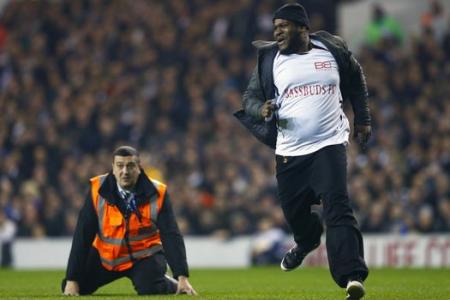 WATCH: Not 1, not 2 but 3 pitch invaders interrupt Tottenham's Europa League game