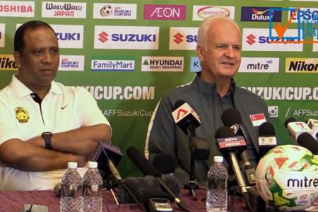 WATCH: Coach Bernd Stange and Dollah Salleh talk about Saturday's do-or-die battle 