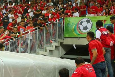 Irate Singapore fans targets officials after loss