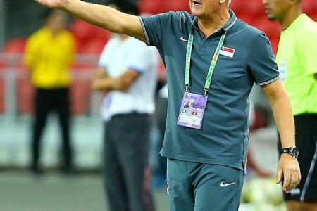 Bernd Stange takes responsibility, admits S'pore team is not good enough 