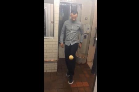 WATCH: Ryan Giggs does keepy-ups with... a potato