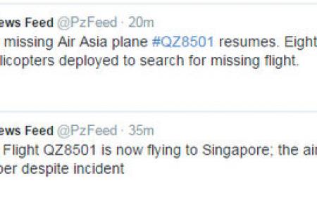 QZ8501 LIVE UPDATES DAY 2: Search for missing Air Asia plane resumes