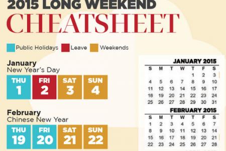 TNP's 2015 Long Weekend Cheatsheet: Here's how to plan your holidays for next year