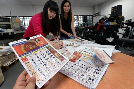 Quintessentially Singapore calendar's popularity  waning
