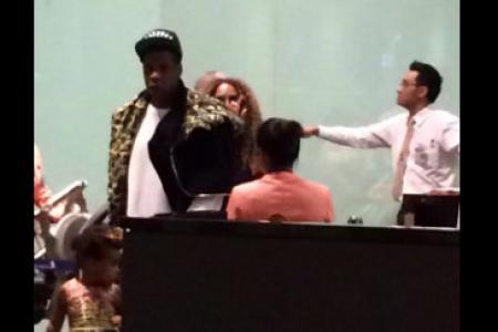 Beyonce and Jay Z were in Singapore...very briefly