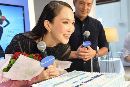 Hubby Chris to Fann Wong: Let's try for No. 2