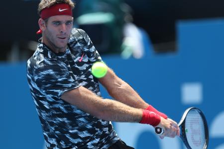 Tennis: Juan Martin del Potro wins comeback in Sydney while ill Halep withdraws 