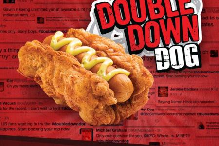 KFC Philippines unleashes a new meat monster with the Double Down Dog