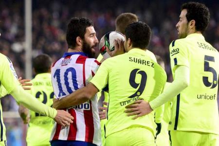 Watch: Turan escapes red after throwing boot at linesman