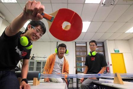 Poly students launch ping pong ball faster than speed of sound