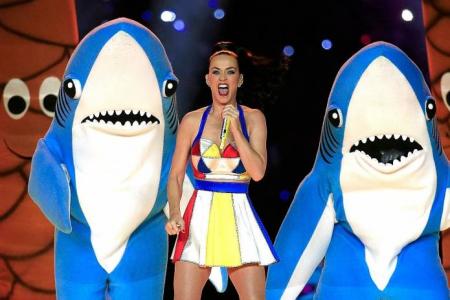 Katy Perry doesn't score at Super Bowl halftime show