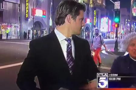 WATCH: This is how US reporter swats video-bomber off live TV
