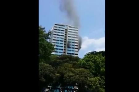 WATCH: Fire breaks out at Clementi West Street 1