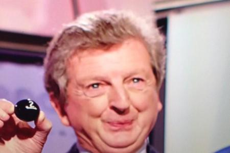 Roy Hodgson pulled an epic funny face during the FA Cup draw