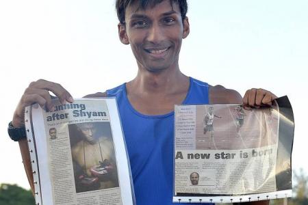 SEA Games silver medallist Shyam can't get sprinting out of his blood