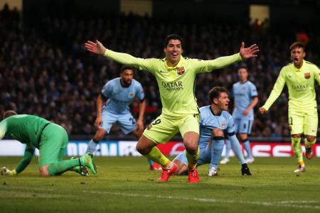 Champions League: Suarez key in Barca's win over City