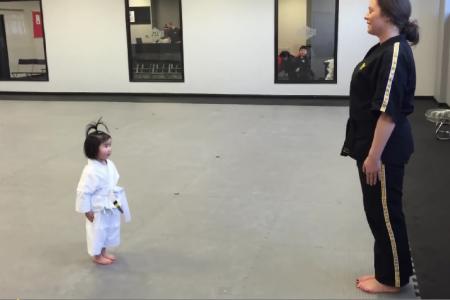 WATCH: Taekwondo star Sophie Wong, 3, takes on the Internet and...