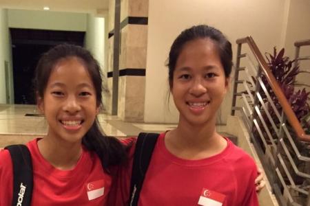 Tennis twins Nadine and Natasha do Singapore proud