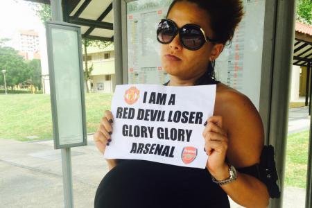 ONE FM 91.3's Cheryl Miles pays the price for Man Utd's FA Cup loss