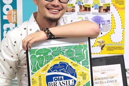 Ole, ole! TNP artist wins world design award for World Cup Graphic