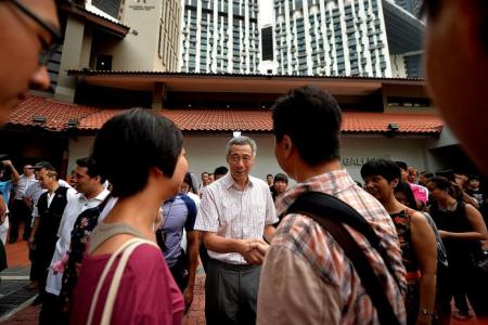PM Lee visits Tanjong Pagar, meets well-wishers