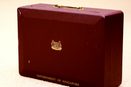 Lee Kuan Yew and his red box