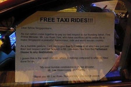Free flowers, free decals & now, cabbies give free rides to people at Parliament House: 'This is the least I can do'