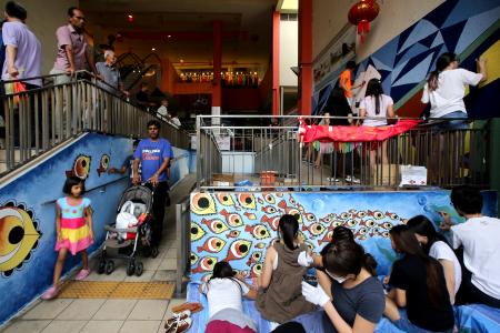 Students create murals to boost awareness of hawker heritage