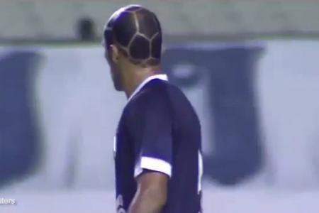 Brazilian footballer Ratinho’s new hairdo rocks