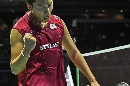 Momota digs deep to win Singapore Open badminton title