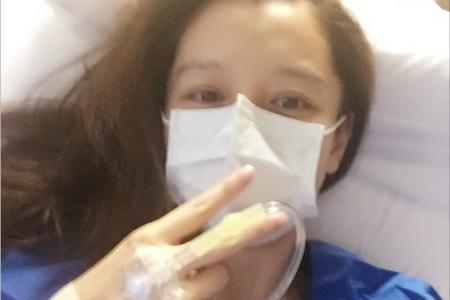 Stomach flu puts Vivian Hsu in hospital