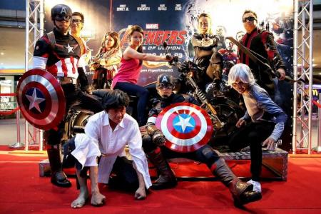 20 Harley-Davidson owners turn up to watch Avengers