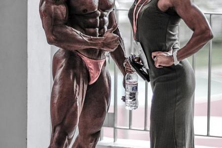 Husband and wife both bodybuilding champions