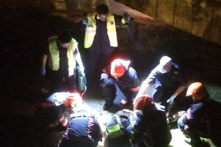 Rider plunges into 6m canal