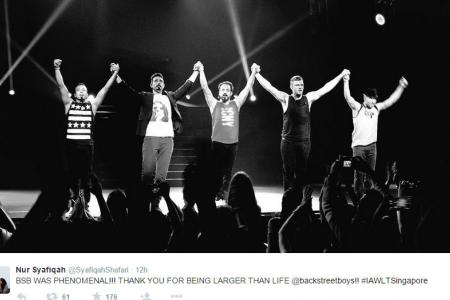 Backstreet Boys fans tweet a storm during their concert in Singapore