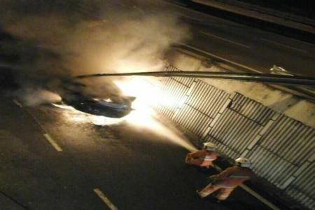 Man, 32, escapes from burning Maserati in M'sia