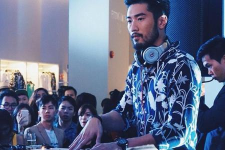 Godfrey Gao wows the crowd as a deejay