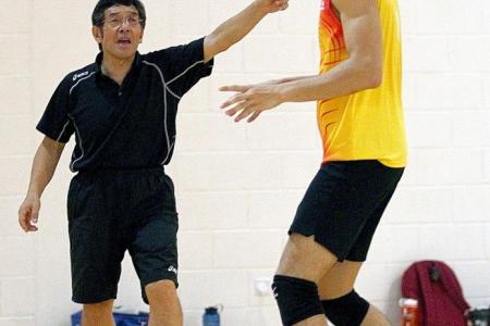 Volleyball coach Narita believes in tough training