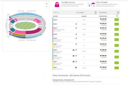 Scalpers want up to $750 for SEA Games opening ceremony tickets