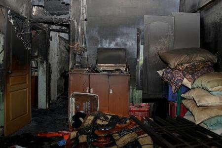 Scare for 6-day-old baby in Clementi fire