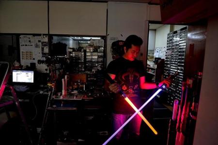 The man who makes lightsabers