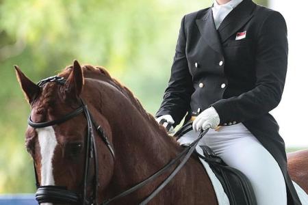  Indonesian rider shows her class in dressage event