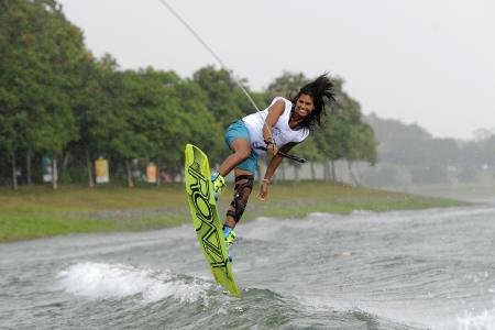 Singapore's wakeboard golden girl stamps her class to win gold