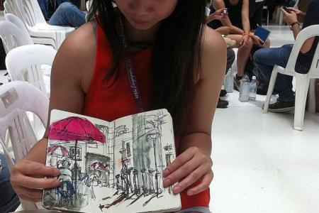 Sketching Singapore in its actual state